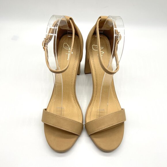 J. Adams Womens Size 9 Tan Beige Nude Heels Sandals Shoes - Picture 3 of 13
